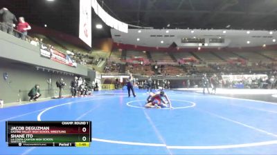 106 lbs Champ. Round 1 - Jacob Deguzman, Castro Valley High School Wrestling vs Shane Ito, La Costa Canyon High School Wrestling