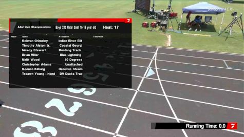 Youth Boys' 200m, Semi-Finals 17 - Age 15-16