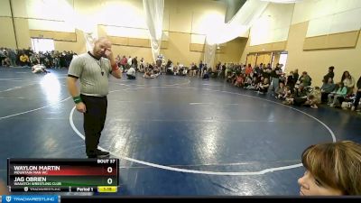 54 lbs Quarterfinal - Waylon Martin, Mountain Man WC vs Jag OBrien, Wasatch Wrestling Club