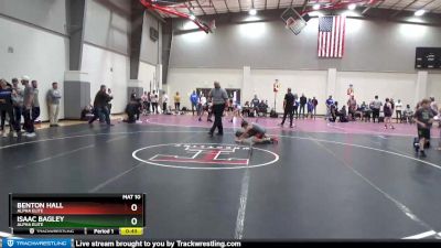 85 lbs Cons. Round 1 - Isaac Bagley, Alpha Elite vs Benton Hall, Alpha Elite