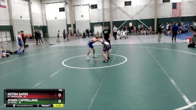 102 lbs Round 1 (8 Team) - Axton Gates, G.I. Grapplers vs Ayden Cappellano, JR Titans