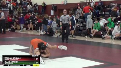 126 lbs Round 3 - Teagan Kendall, Prairie, Cedar Rapids vs Isaac Aragon, West Liberty