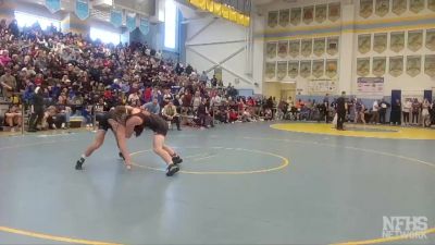 157 lbs Semifinal - Luke Bender, Cape Henlopen H S vs Jacob Ebaugh, Red Lion Christian Academy