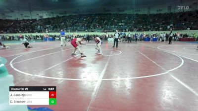 150 lbs Consi Of 32 #1 - Joe Canalejo, Westmoore vs Cameron Blackowl, Bixby