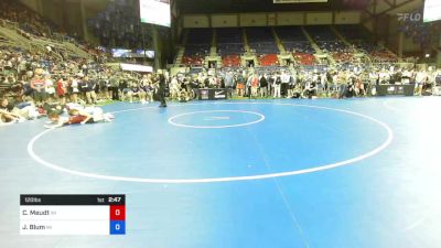 120 lbs Rnd Of 32 - Charles Meudt, Wisconsin vs Jackson Blum, Michigan