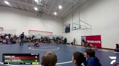 77 lbs Quarterfinal - Daniel Nix, Casper Wrestling Club vs Hailey Robinson, Thermopolis Wrestling Club