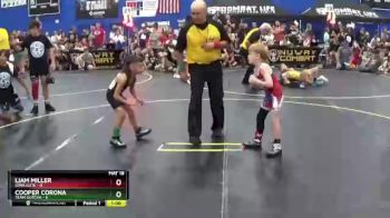 43 lbs Round 3 (6 Team) - Cooper Corona, Team Gotcha vs Liam Miller, Iowa Elite