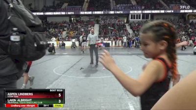 110 lbs Quarterfinal - Nora Rittinhouse, Bonner Springs Wrestling Club vs Kaitlynn Finney, Beloit