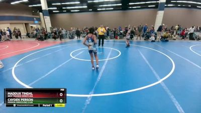 102 lbs Quarterfinal - Maddux Tindal, Best Trained Wrestling vs Cayden Person, Mission Wrestling Club