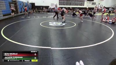 132 lbs Round 4 (10 Team) - Jackson Eversman, Thompson Valley vs Seth Wazelle, Rawlins