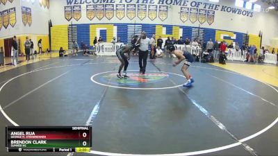 106 lbs Semifinal - Angel Rua, George M. Steinbrenner vs Brendon Clark, Sumner Hs