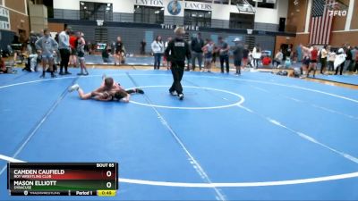 98-101 lbs Round 1 - Camden Caufield, Roy Wrestling Club vs Mason Elliott, SYRACUSE