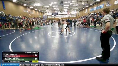 142 lbs 5th Place Match - Chaz Barker, Fremont Wrestling Club vs Austin Larsen, Riverton Wolf Pack Wrestling