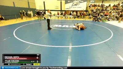 157 lbs Champ. Round 1 - Tyler Shilson, Augsburg University vs Michael Smith, Milwaukee School Of Engineering