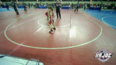 58 lbs Round Of 16 - Taos Smith, Hinton Takedown Club vs Easton Terrell, Purler Wrestling Academy (PWA-NWA)