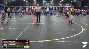 130 lbs Round 1 (8 Team) - Killian Prewitt, Michigan Gold Pitbulls vs Tevin Crawford, BadBass