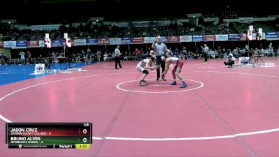 125 lbs Placement (4 Team) - Bruno Alves, Apprentice School vs Jason Cruz, Camden County College