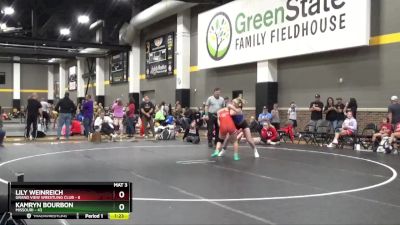 135 lbs Round 1 (4 Team) - Kamryn Bourbon, Missouri vs Lily Weinreich, Grand View Wrestling Club