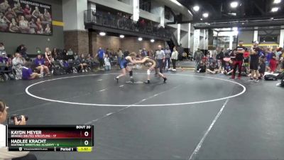 124 lbs Round 3 (16 Team) - Hadlee Kracht, Hastings Wrestling Academy vs Kaydn Meyer, Braided Brutes Wrestling