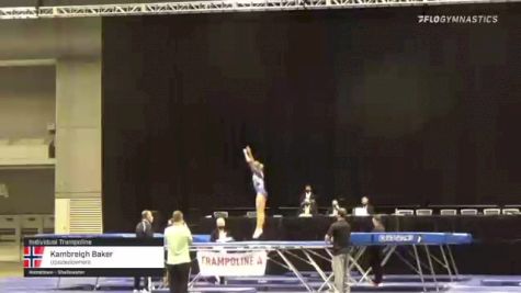 Kambreigh Baker - Individual Trampoline, Upsidedowners - 2021 USA Gymnastics Championships