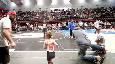 40 lbs Consi Of 4 - Onan McElrath, Owasso Takedown Club vs Wyatt Staggers, Skiatook Youth Wrestling 2022-23