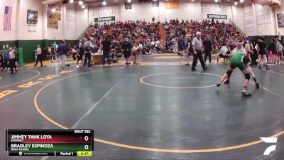 132 lbs Cons. Round 5 - Bradley Espinoza, Brea Olinda vs Jimmey Tank Loya, Downey