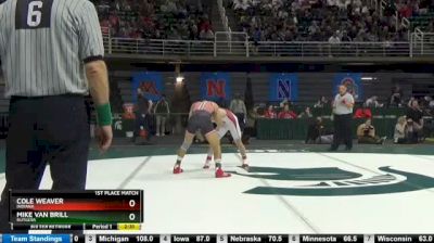 141 lbs Final - Cole Weaver, Indiana vs Mike Van Brill, Rutgers