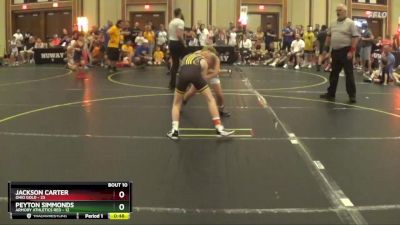 75 lbs Round 4 (6 Team) - Jackson Carter, Ohio Gold vs Peyton Simmonds, Armory Athletics Red