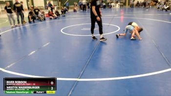 50 lbs Placement Matches (8 Team) - River Robison, Black Fox Wrestling Team 1 vs Westyn Wasserburger, Midwest Destroyers