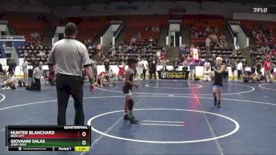 70 lbs Quarterfinal - Hunter Blanchard, Reed City vs Giovanni Salas, Jerry Ross