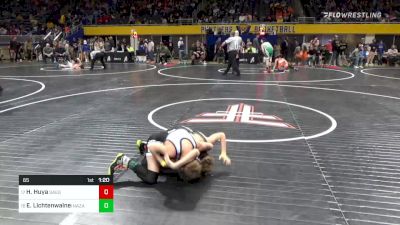 65 lbs Round Of 32 - Hunter Huya, Saegertown vs Evan Lichtenwalner, Nazareth