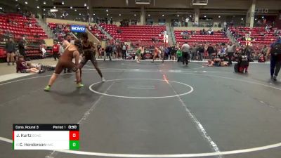 205 lbs Cons. Round 3 - Christian Henderson, Newton Wrestling Club vs John Michael Kurtz, Garden City Wrestling Club