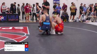 86 kg 3rd Place - Max McEnelly, Waconia Wrestling Club vs Rylan Rogers, Cliff Keen Wrestling Club