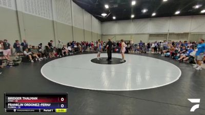 182 lbs Round 3 (8 Team) - Bridger Thalman, Utah vs Franklin Ordonez-Fernandez, Florida