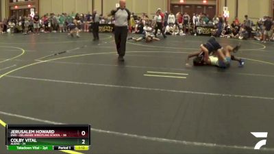 150 lbs Champ. Round 2 - Jerusalem Howard, DWS - Delaware Wrestling School vs Colby Vital, Aliens