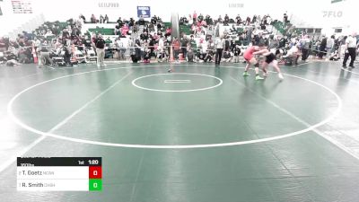 160 lbs Quarterfinal - Teddy Goetz, New Canaan vs Rome Smith, Cheshire