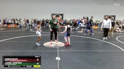 92 lbs Round 1 - Ladrel Sampson, Columbia Knights vs Jaxon Ralph, Mighty Warriors Wrestling Acad