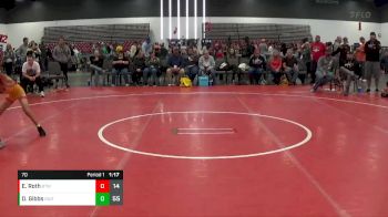 70 lbs Placement Matches (8 Team) - Deacon Gibbs, Indiana Outlaws vs Eldon Roth, Burnett Trained (OH)
