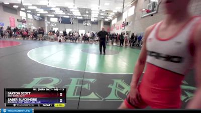 113 lbs Semifinal - Saxton Scott, East Idaho Elite vs Saber Blackmore, Bonners Ferry Wrestling Club