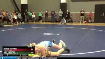 100 lbs Round 2 (6 Team) - Gable Hemann, FEWTeamIowa vs Lily Webster, TigerHawk Wrestling