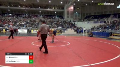 197 lbs 3rd place - Jeric Kasunic, American vs Stephen Loiseau, Drexel