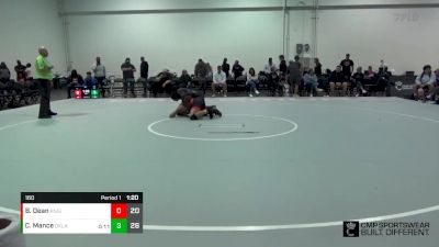 160 lbs Finals (2 Team) - Christopher Mance, Oklahoma Black Ops vs Brandon Dean, Scarlet Knights