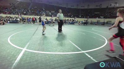 67 lbs 3rd Place - Caitlyn Staggers, Skiatook Youth Wrestling 2022-23 vs Cruz Gibson, Smith Wrestling Academy