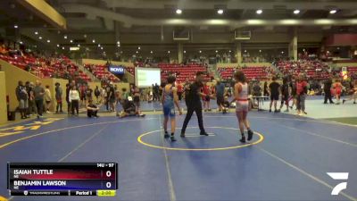 97 lbs Cons. Round 3 - Isaiah Tuttle, NE vs Benjamin Lawson, NE