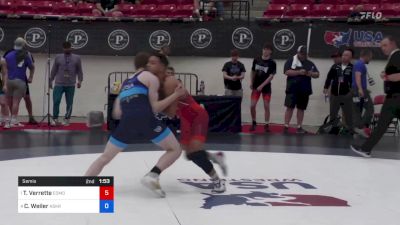 65 kg Semis - Thomas Verrette, Edmond North High School Wrestling vs Colton Weiler, Askren Wrestling Academy