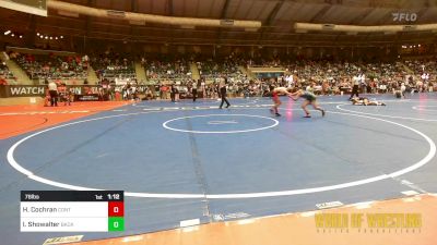 76 lbs Round Of 16 - Haedyn Cochran, Contender Wrestling Academy vs Isaac Showalter, Backyard Brawlers Midwest