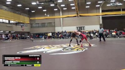 125 lbs Quarterfinal - Johnny Novak, Baldwin Wallace vs Donovan Ortiz, Ohio Wesleyan