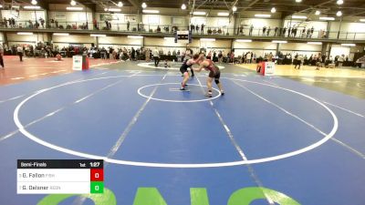 182 lbs Semifinal - Gavin Fallon, Fisheye vs Guy Oelsner, Rednose Wrestling School