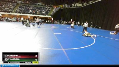 82 lbs Cons. Round 2 - Donovan May, Ubasa Wrestling Academy vs Boaz Harryman, Iowa