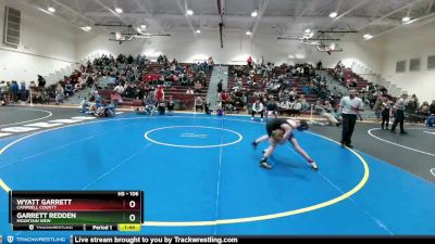 106 lbs Cons. Round 3 - Wyatt Garrett, Campbell County vs Garrett Redden, Mountain View